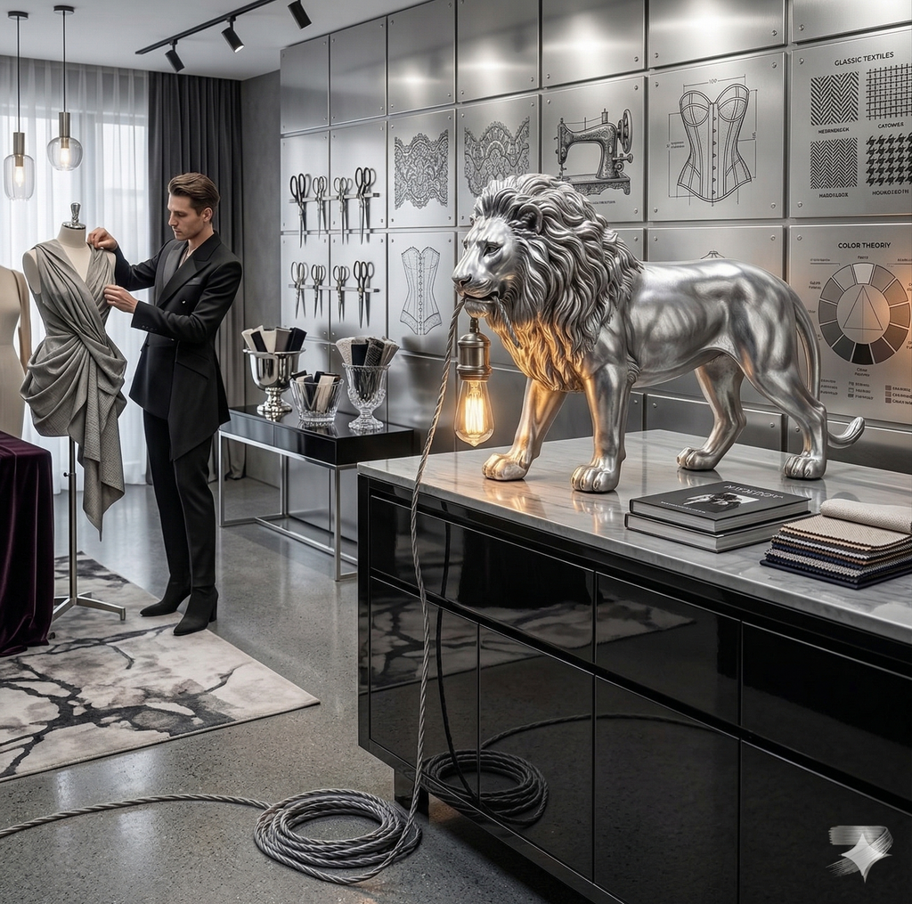 Lampada da Tavolo "King Lion" – Eccellenza dell'Artigianato Digitale