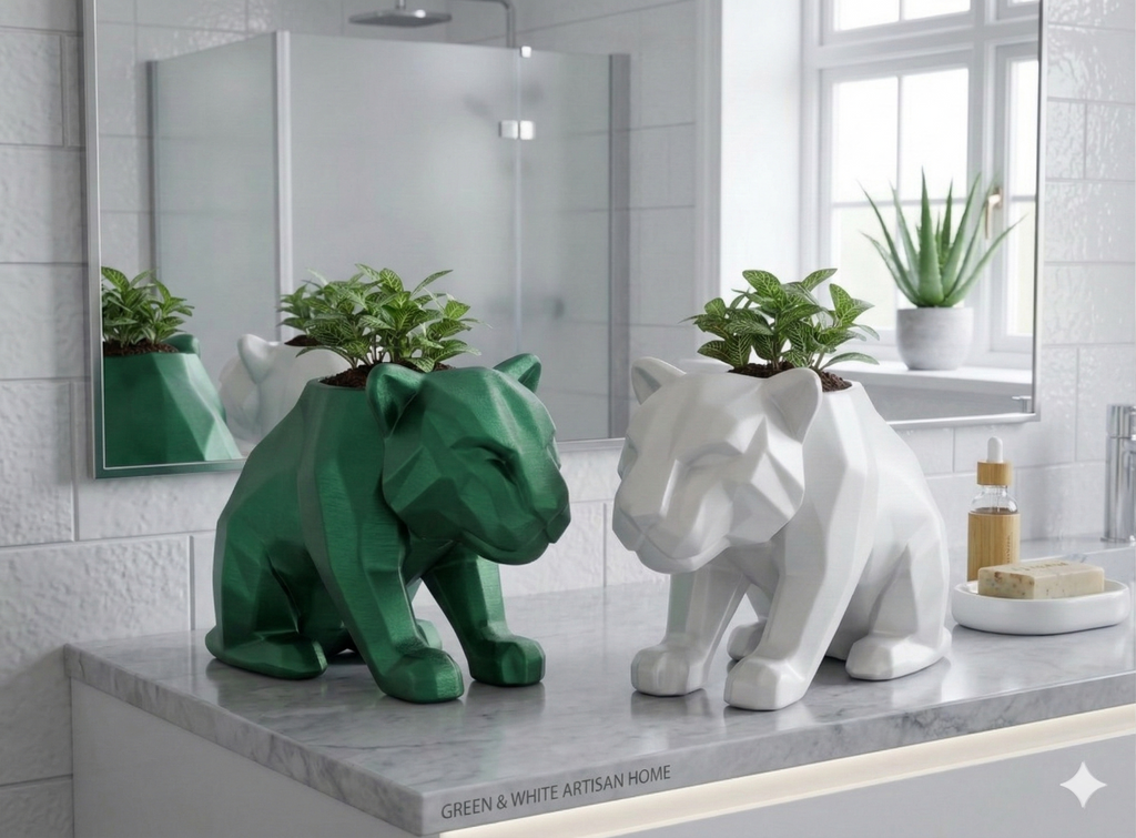 Salto di Stile: Il Vaso TIGER 3D che Domina la Scena (15cm)