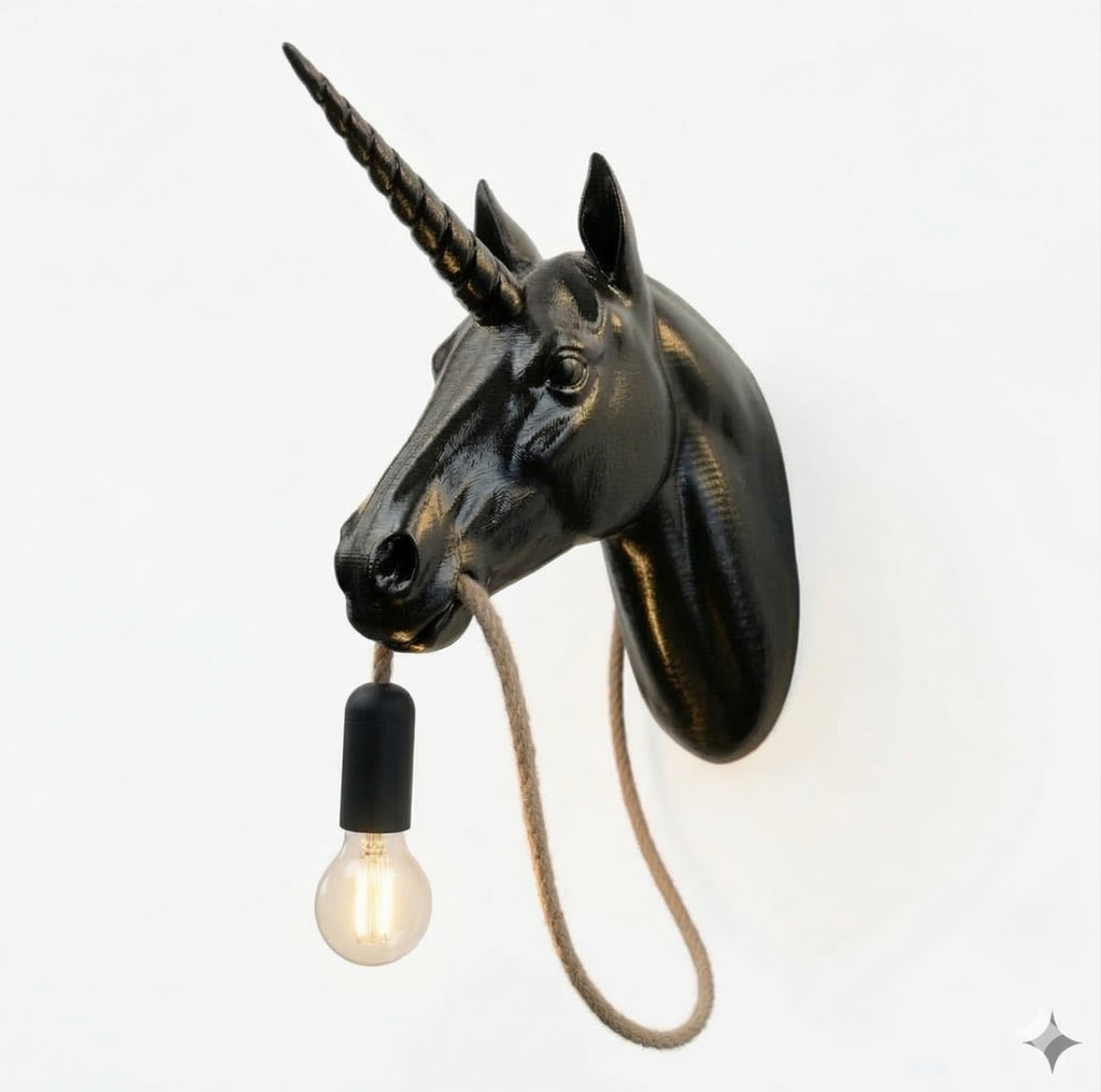 Unicorn Light/Lampada Unicorno 24 cm