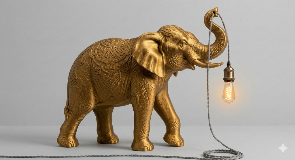 Elephant Lamp 80 cm