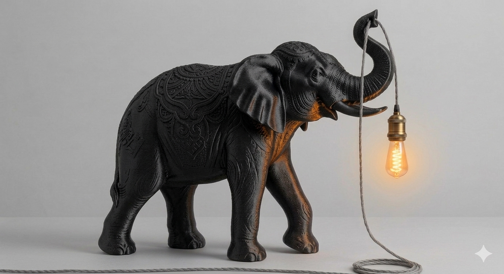 Elephant Lamp 80 cm