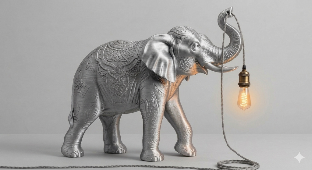 Elephant Lamp 80 cm
