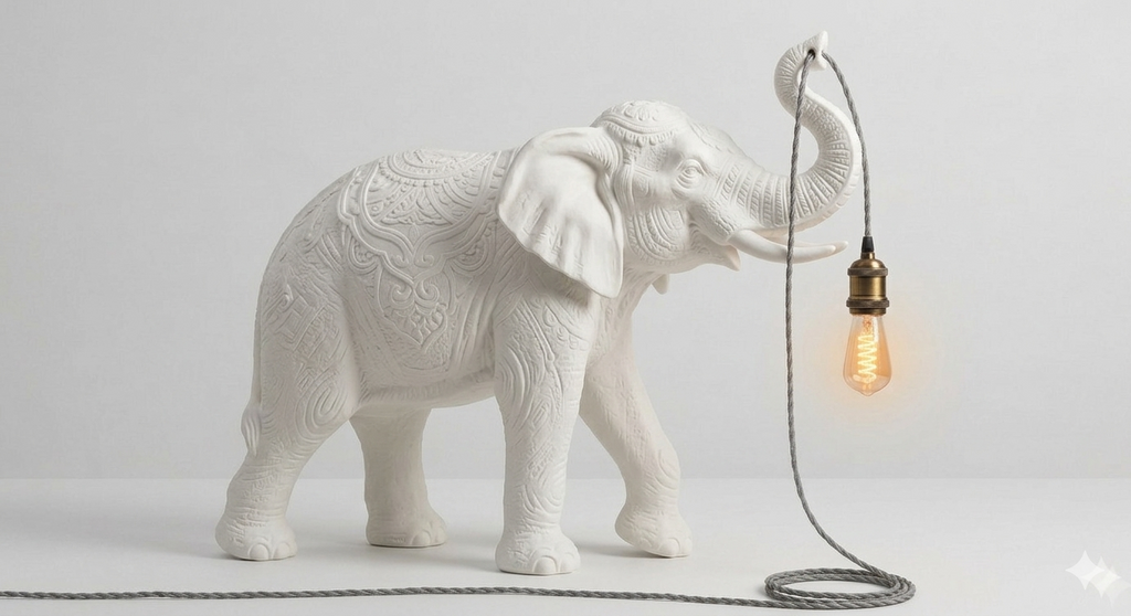 Elephant Lamp 80 cm