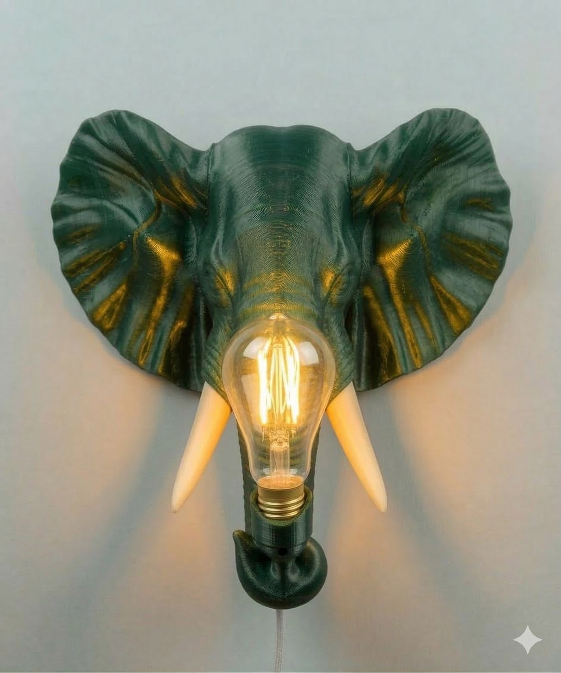 "Savannah Modern" – Applique Elefante in Stampa 3D