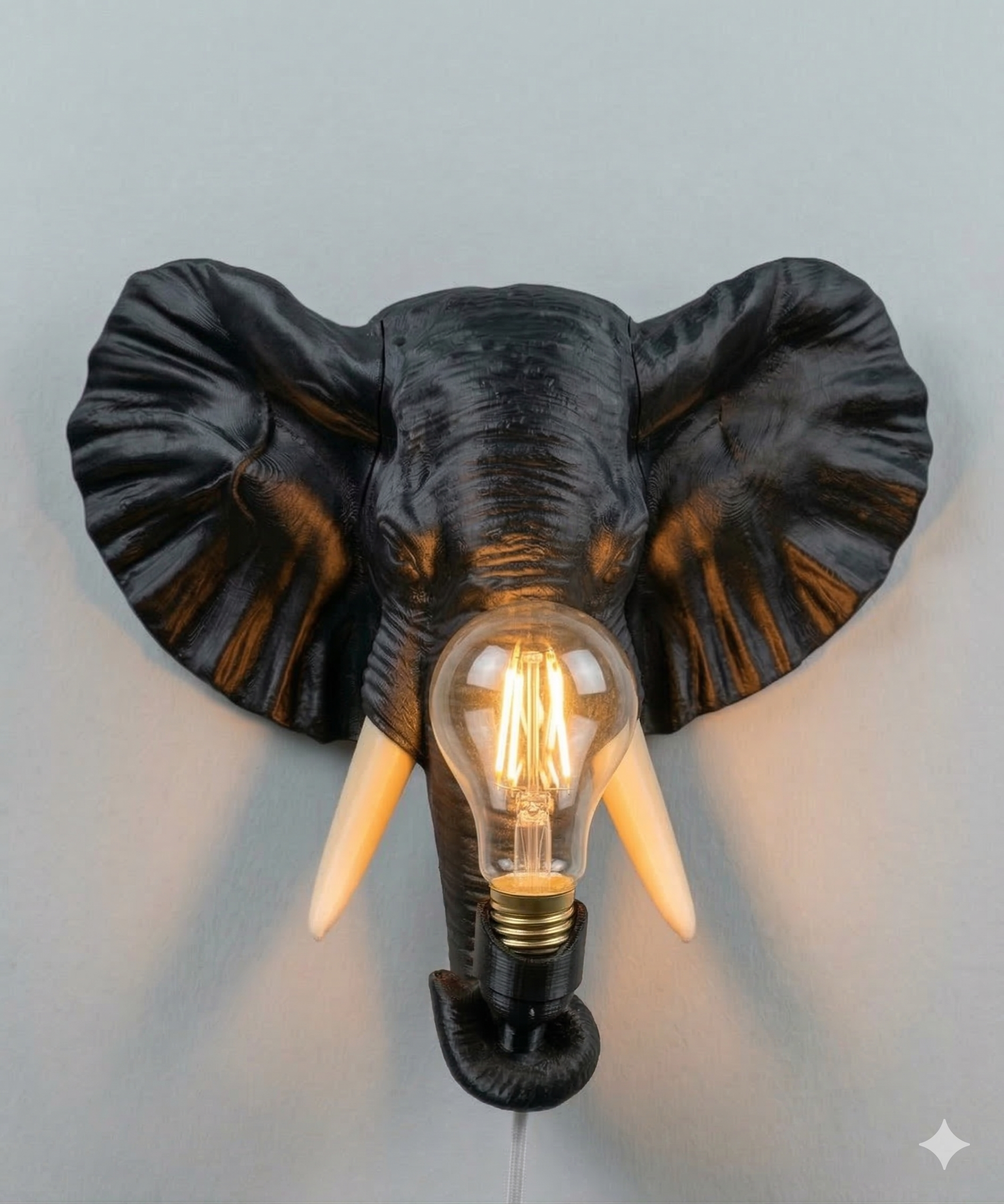 "Savannah Modern" – Applique Elefante in Stampa 3D