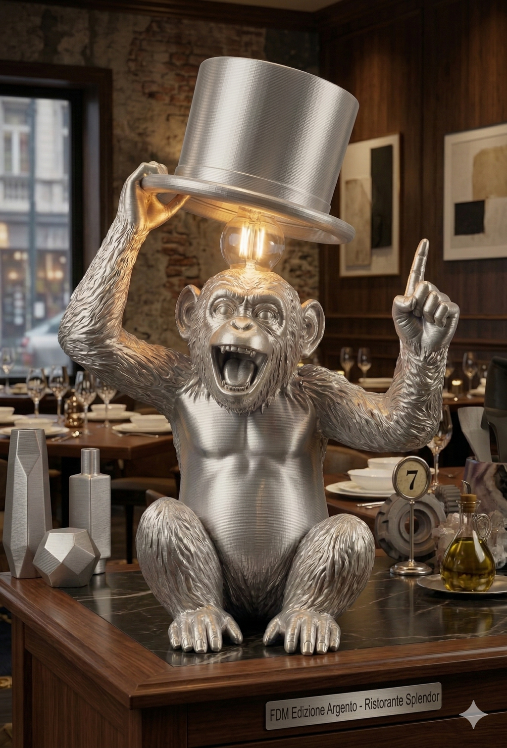 MONKEY LAMPADA 3D L=35CM