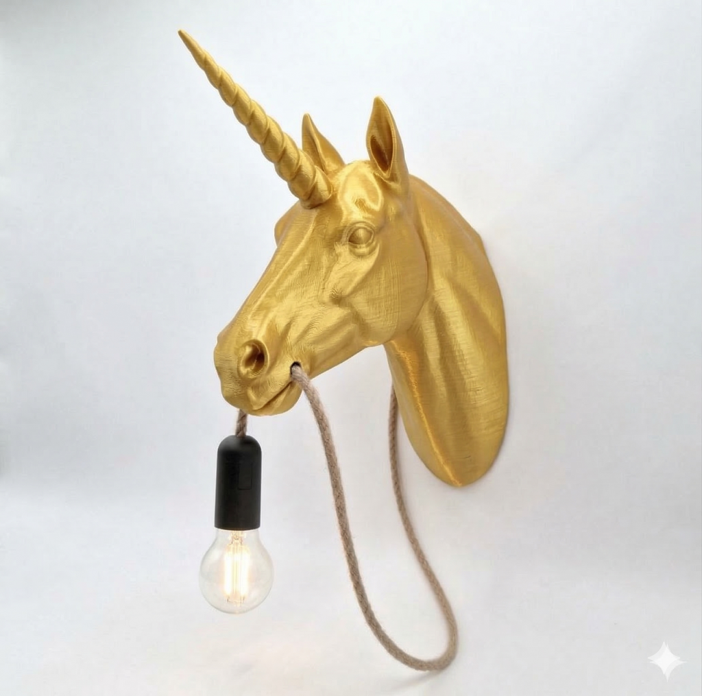 Unicorn Light/Lampada Unicorno 24 cm