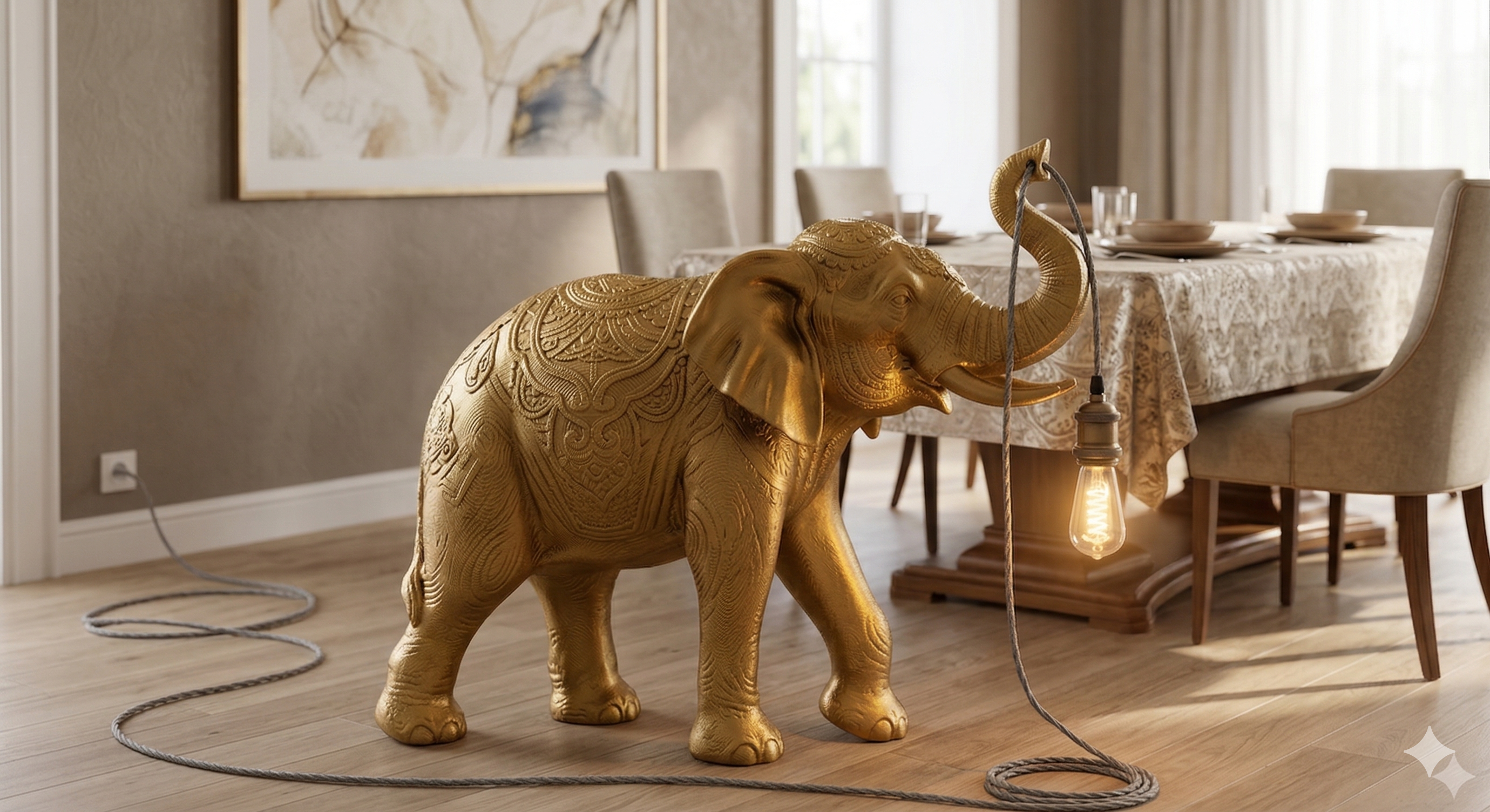 Elephant Lamp 80 cm