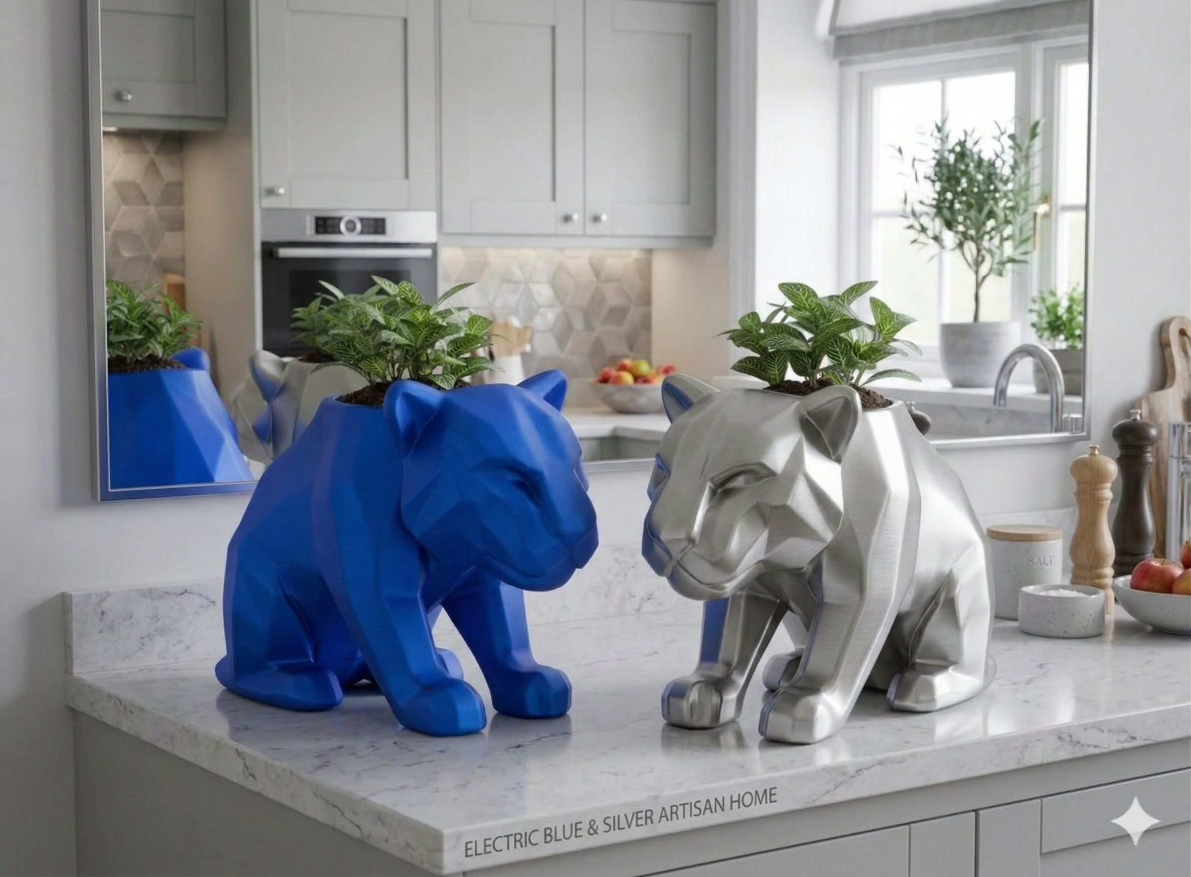 Salto di Stile: Il Vaso TIGER 3D che Domina la Scena (15cm)