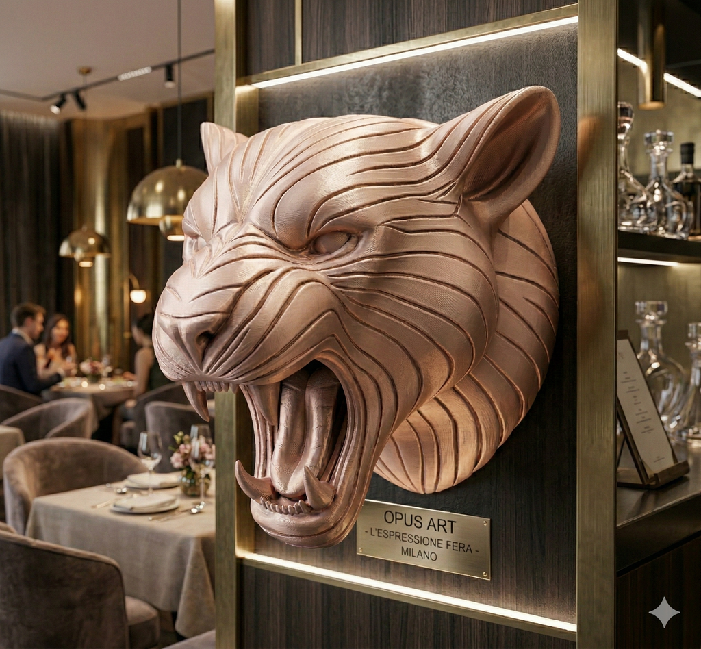 Leopard Apex – Scultura da Muro 3D Artigianale | Urban Luxury Edition (18x18 cm)