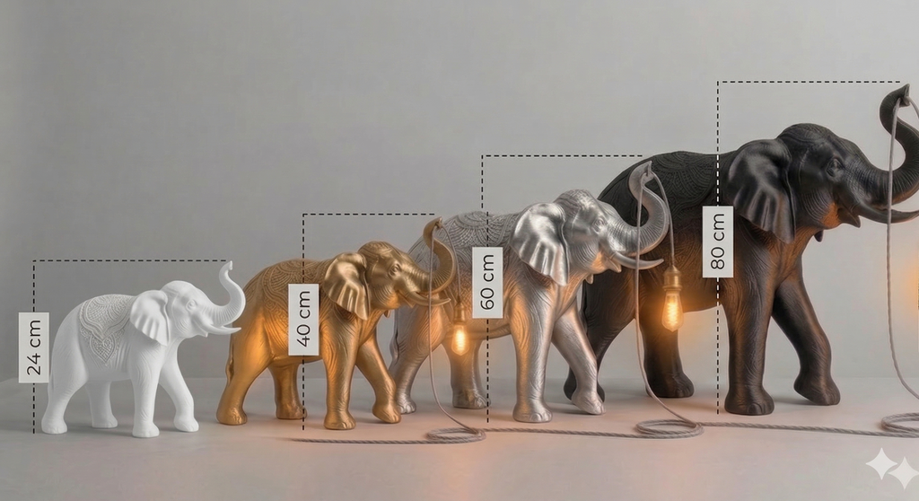 Elephant Lamp 80 cm