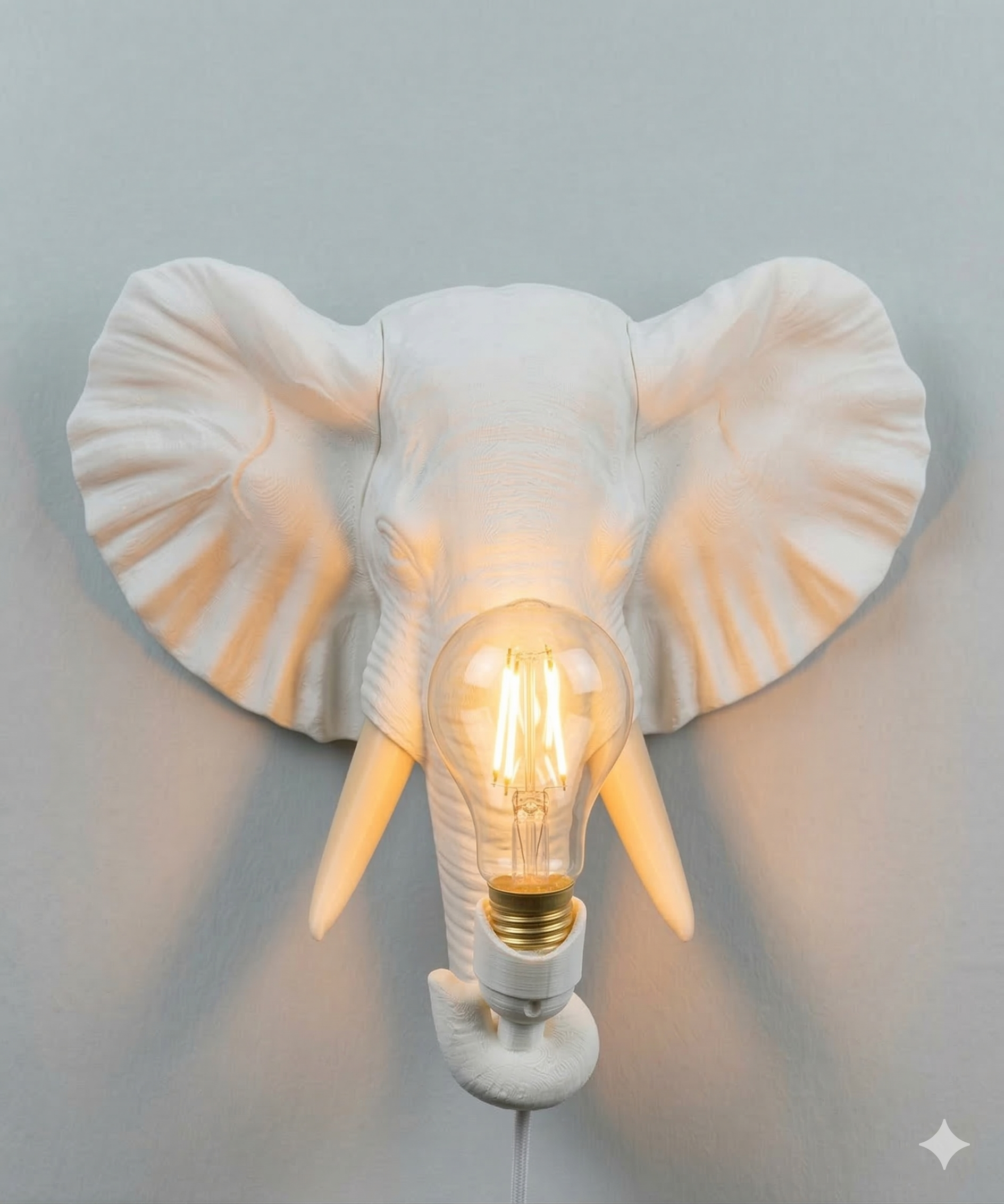 "Savannah Modern" – Applique Elefante in Stampa 3D