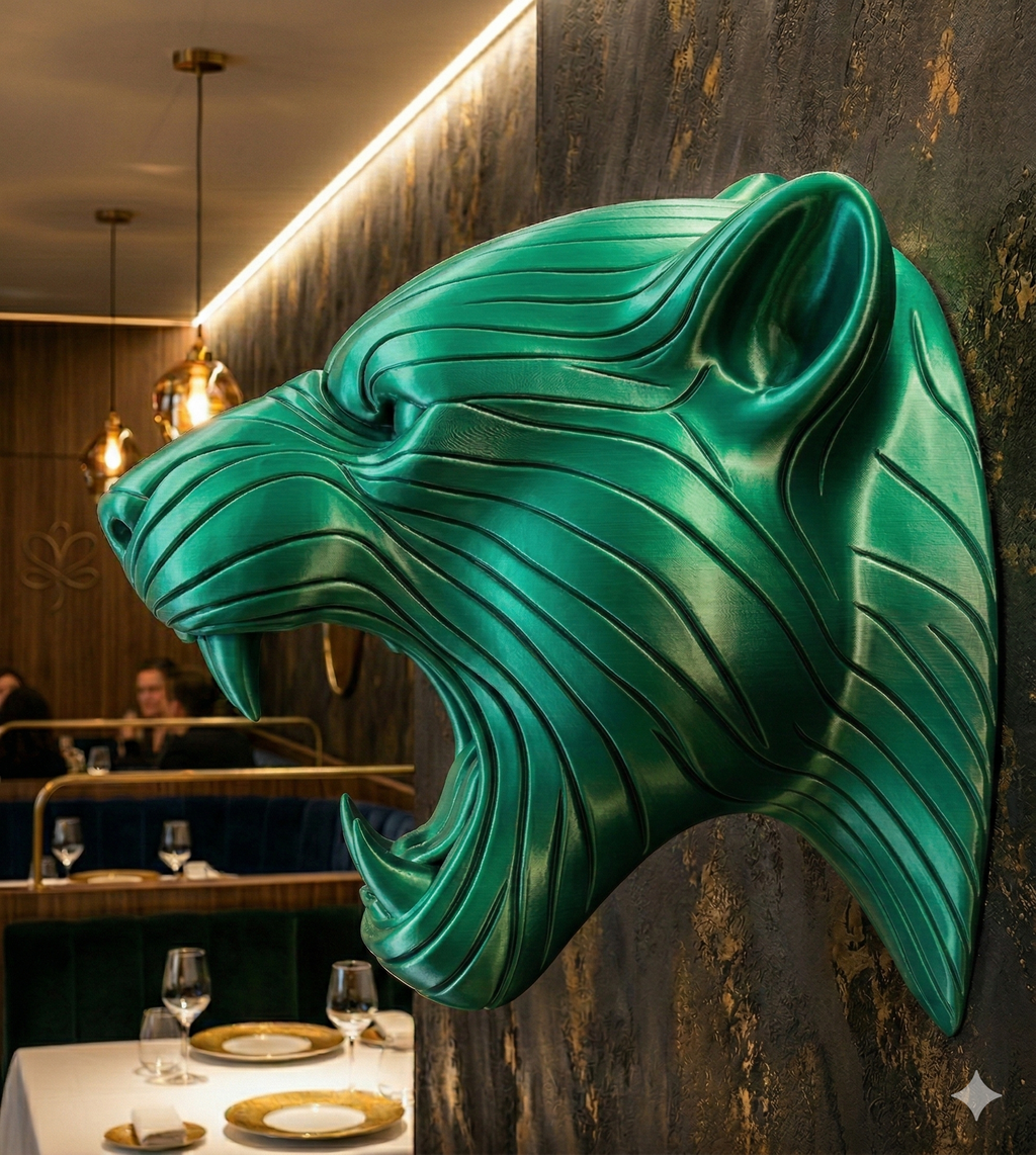 Leopard Apex – Scultura da Muro 3D Artigianale | Urban Luxury Edition (18x18 cm)