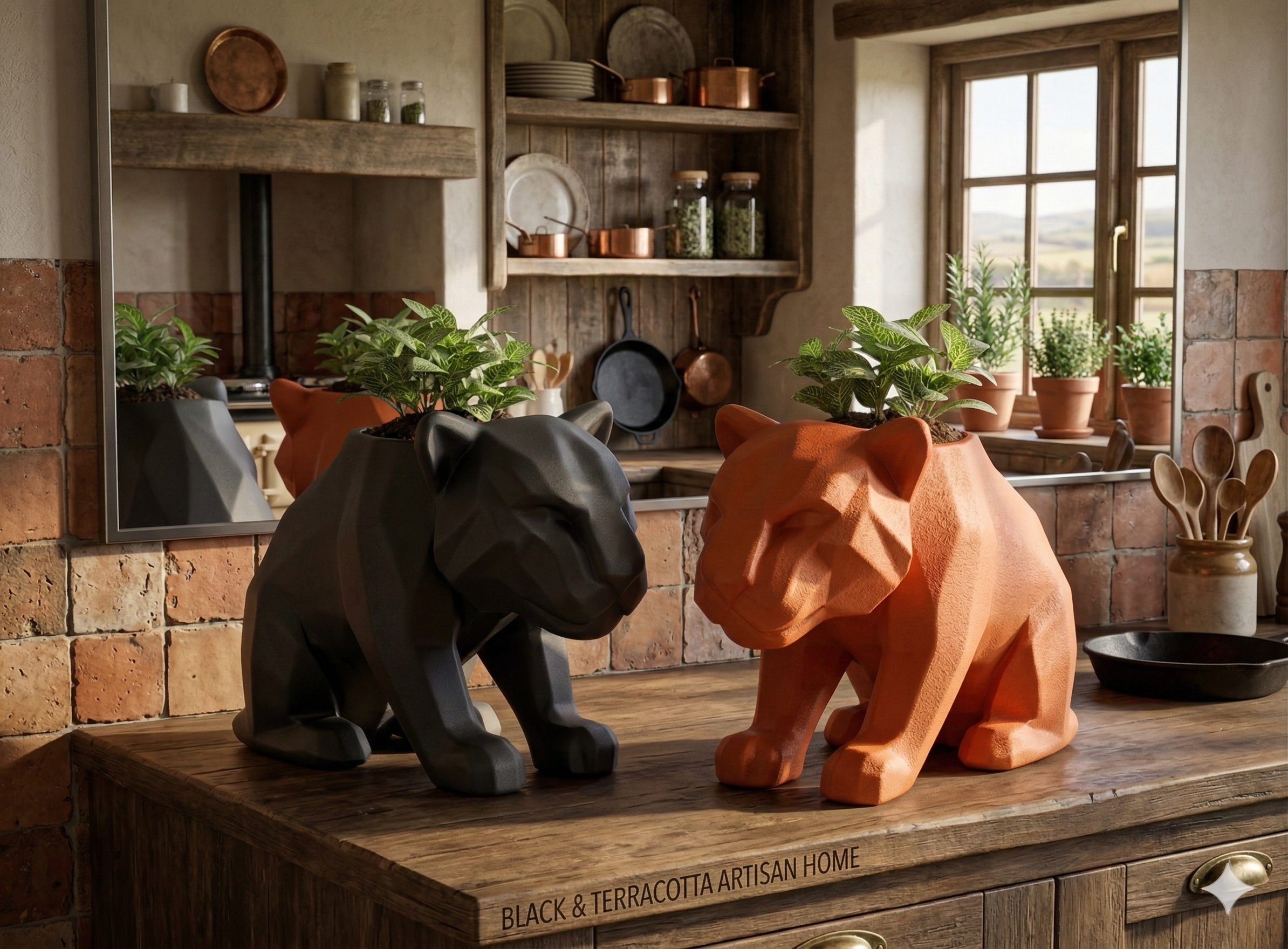 Salto di Stile: Il Vaso TIGER 3D che Domina la Scena (15cm)