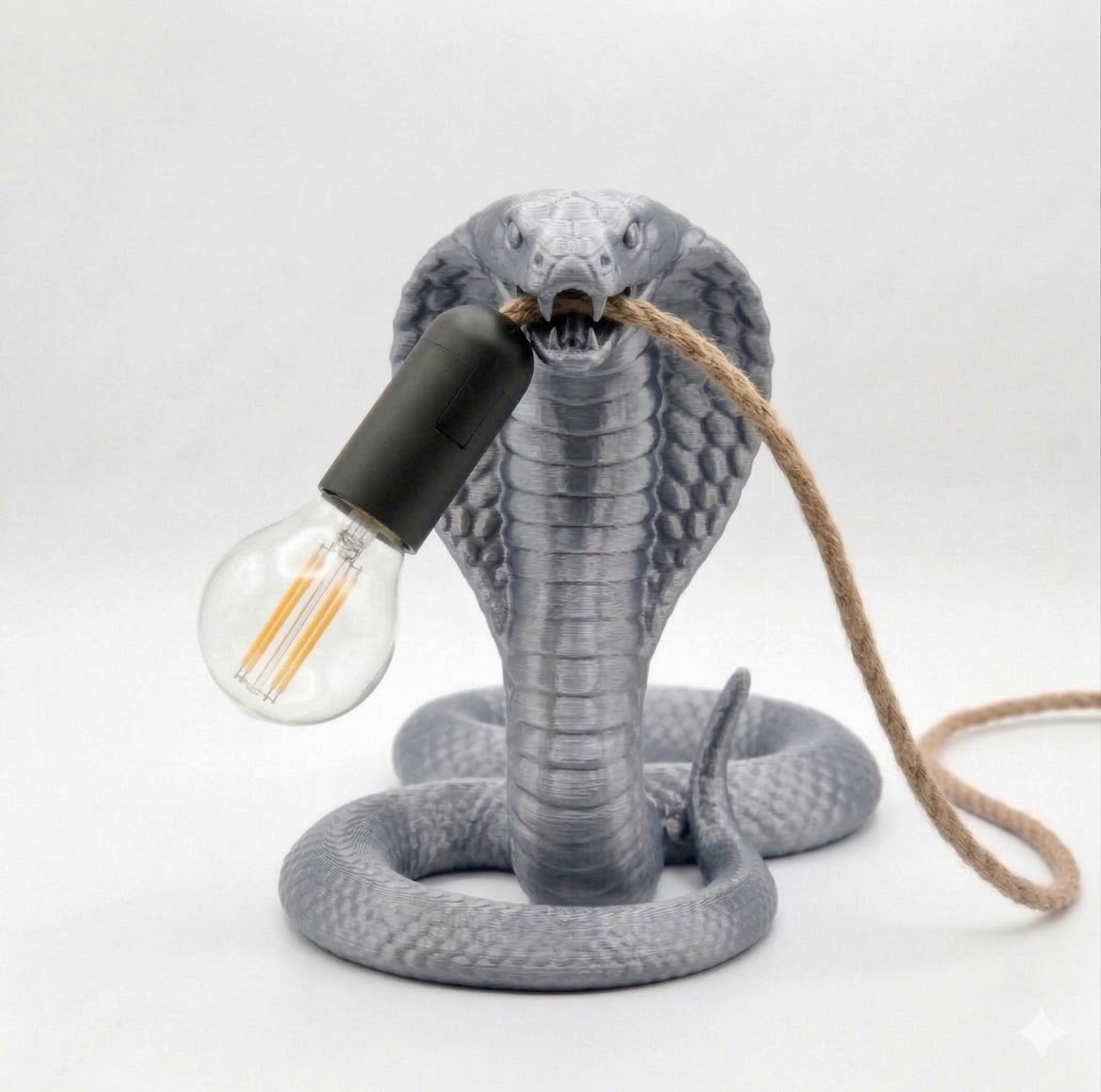 Cobra Strike Light: Lampada di Design in Stampa 3D –L= 24cm