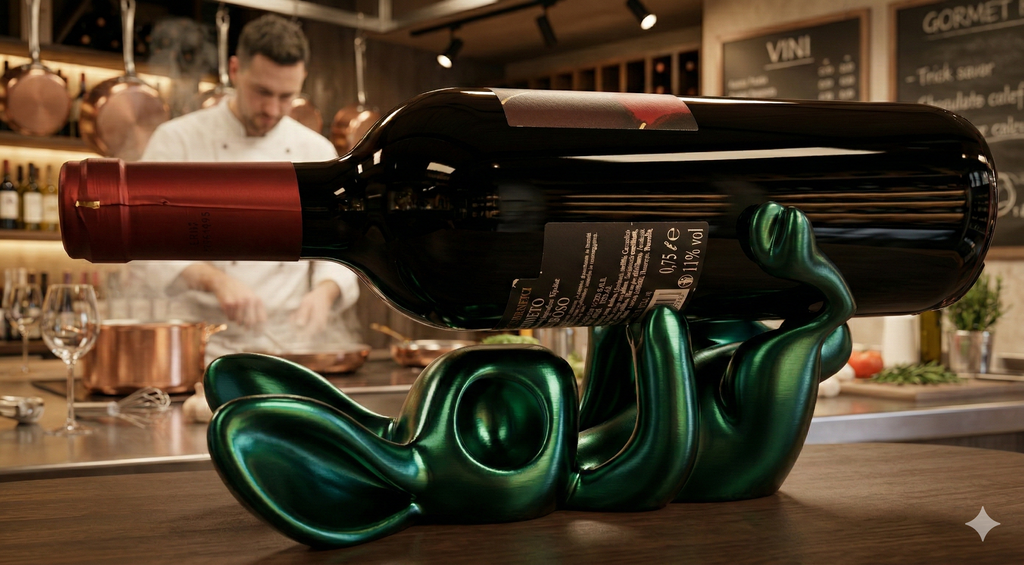 Portabottiglia Vino Coniglio sdraiato  – Wine Holder Design Moderno,