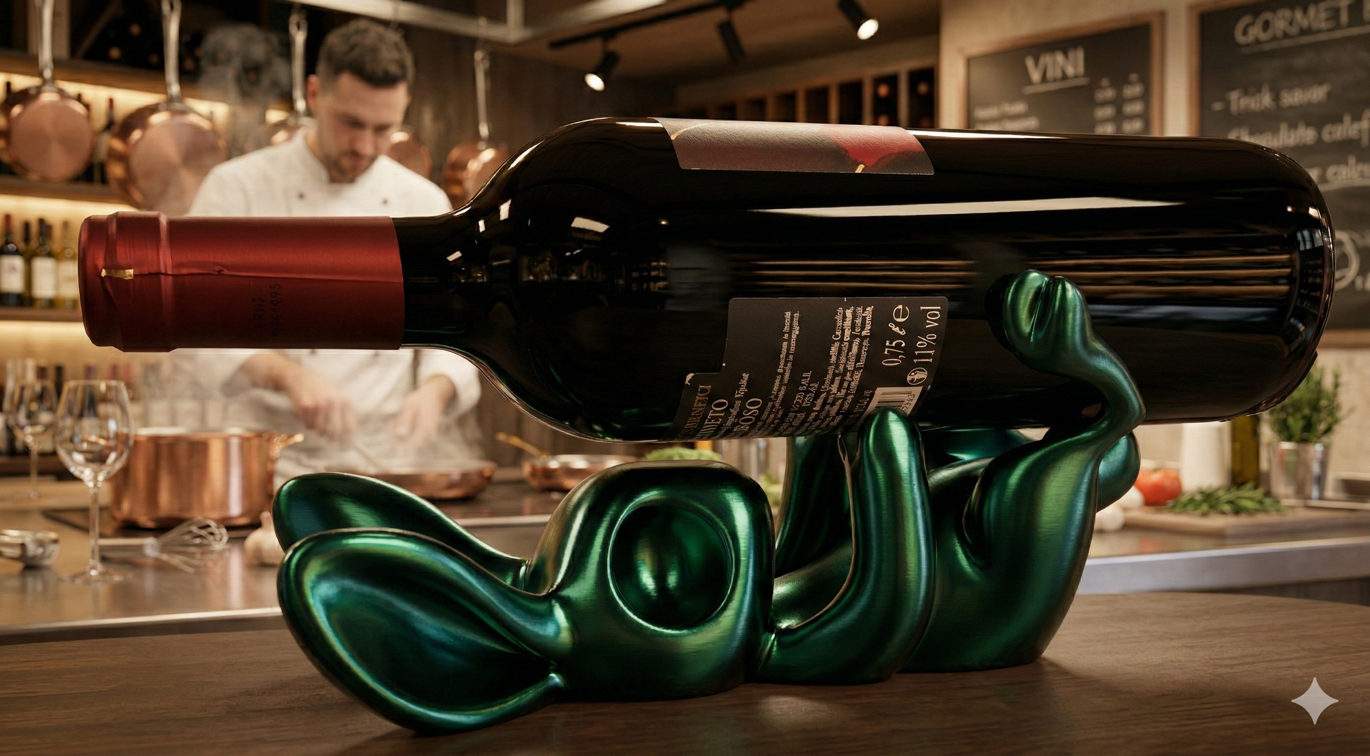 Portabottiglia Vino Coniglio sdraiato  – Wine Holder Design Moderno,