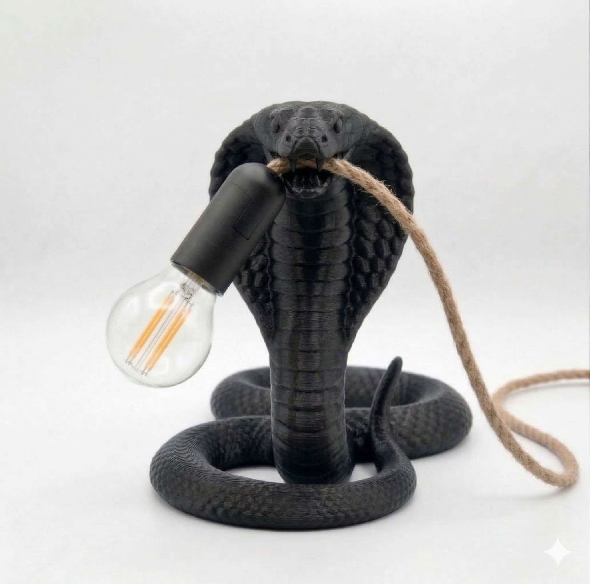 Cobra Strike Light: Lampada di Design in Stampa 3D –L= 24cm