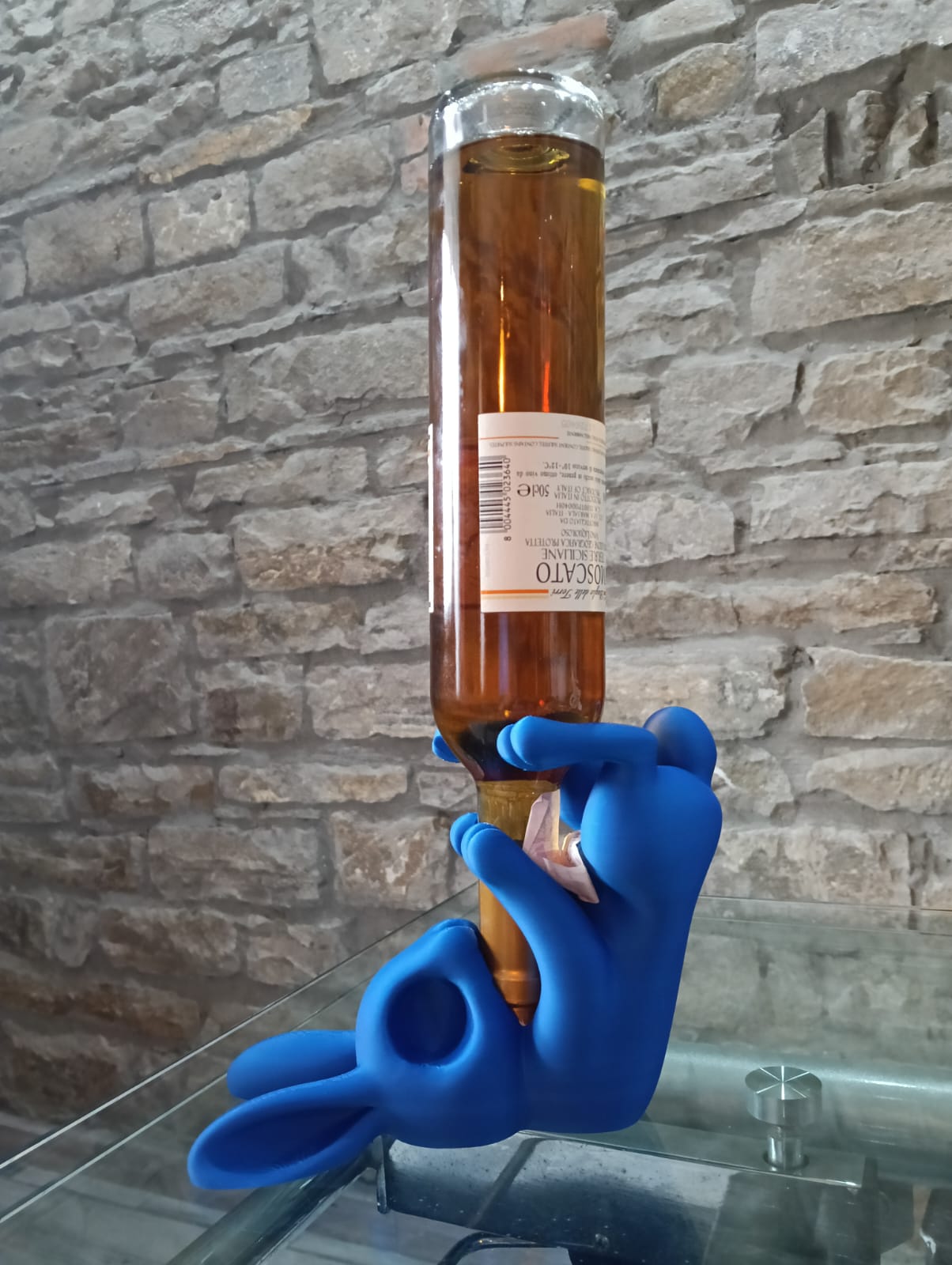 Portabottiglia Vino Coniglio – Wine Holder Design Moderno, Regalo Originale per Amanti del Vino, Decorazione Bar e Enotec
